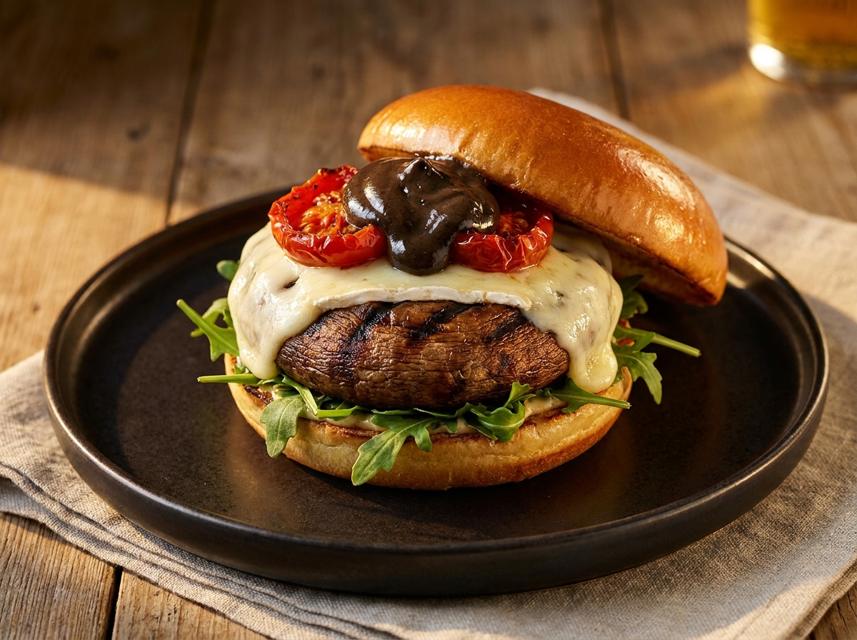 Mushroom Swiss Burger